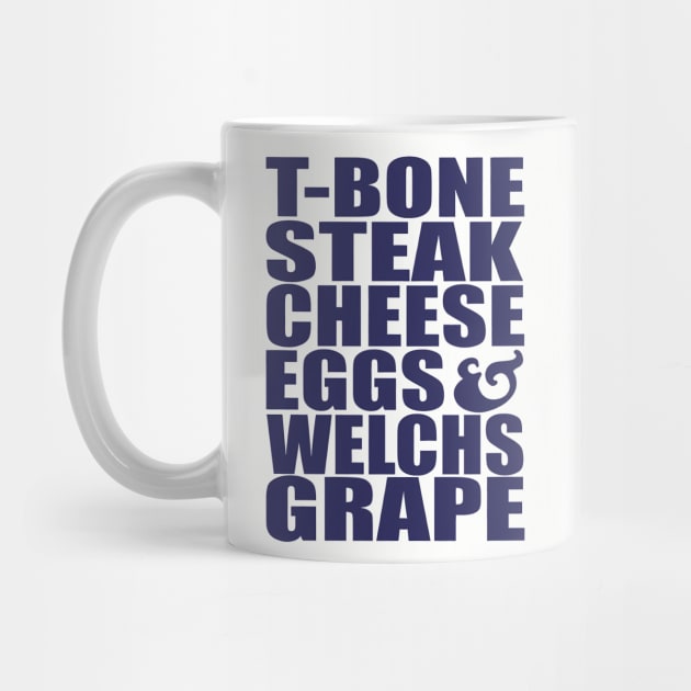 Guest Check - T-Bone Steak, Cheese Eggs, Welch's Grape by John white